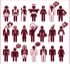 An image of a variety of different people icons in maroon on a white background. It links to a resources page.